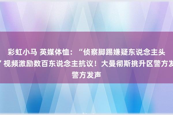 彩虹小马 英媒体恤：“侦察脚踢嫌疑东说念主头部”视频激励数百东说念主抗议！大曼彻斯挑升区警方发声