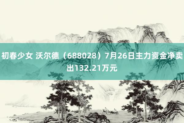 初春少女 沃尔德（688028）7月26日主力资金净卖出132.21万元