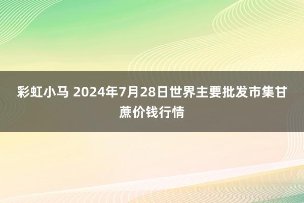 彩虹小马 2024年7月28日世界主要批发市集甘蔗价钱行情