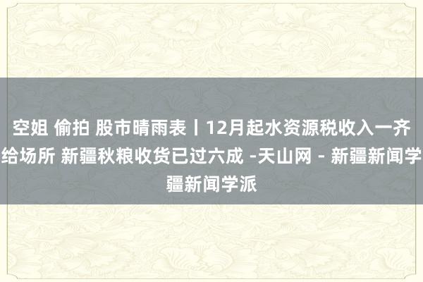 空姐 偷拍 股市晴雨表丨12月起水资源税收入一齐留给场所 新疆秋粮收货已过六成 -天山网 - 新疆新闻学派